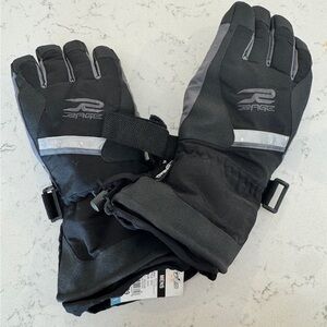 NWT Men’s Rage Ski and Snowmobile Gloves with Reflective Strips Size M